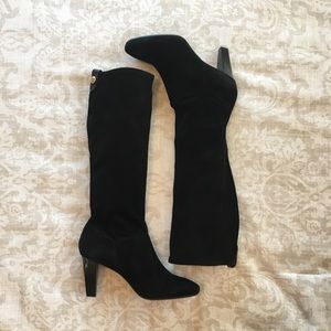 Black Suede Coach Boots