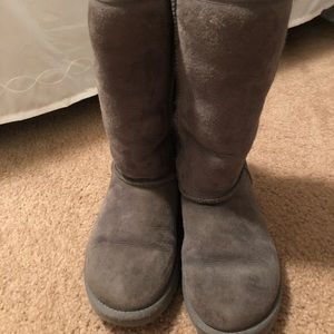 Tall Ugg Boots gray