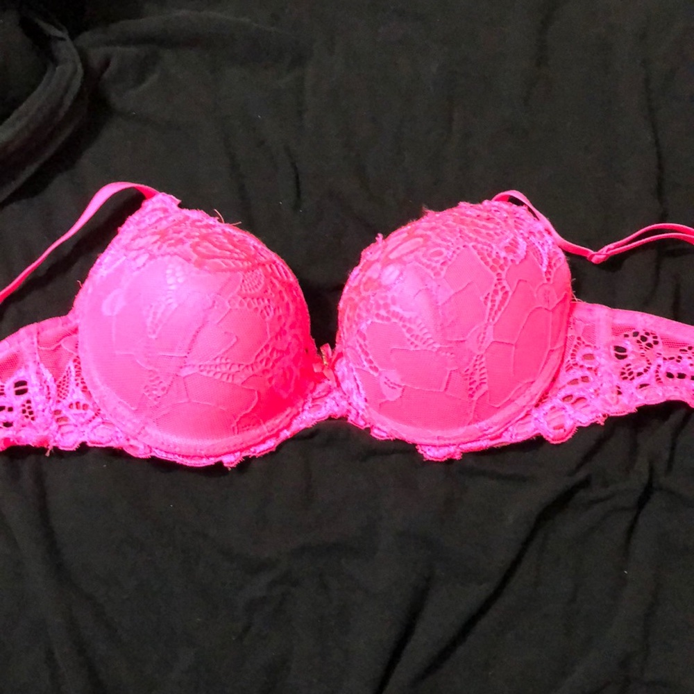 Pink bra