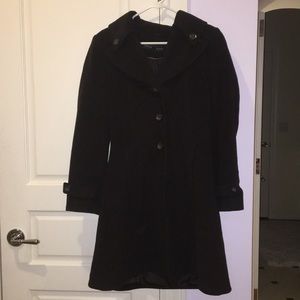 Black Kristen Blake Wool Pea Coat