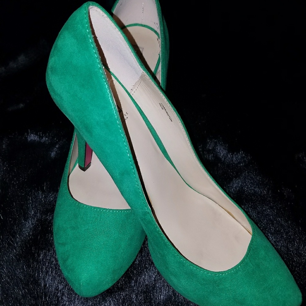 Carrington green/Suede pumps-heels