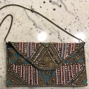 Beaded boho ecote crossbody