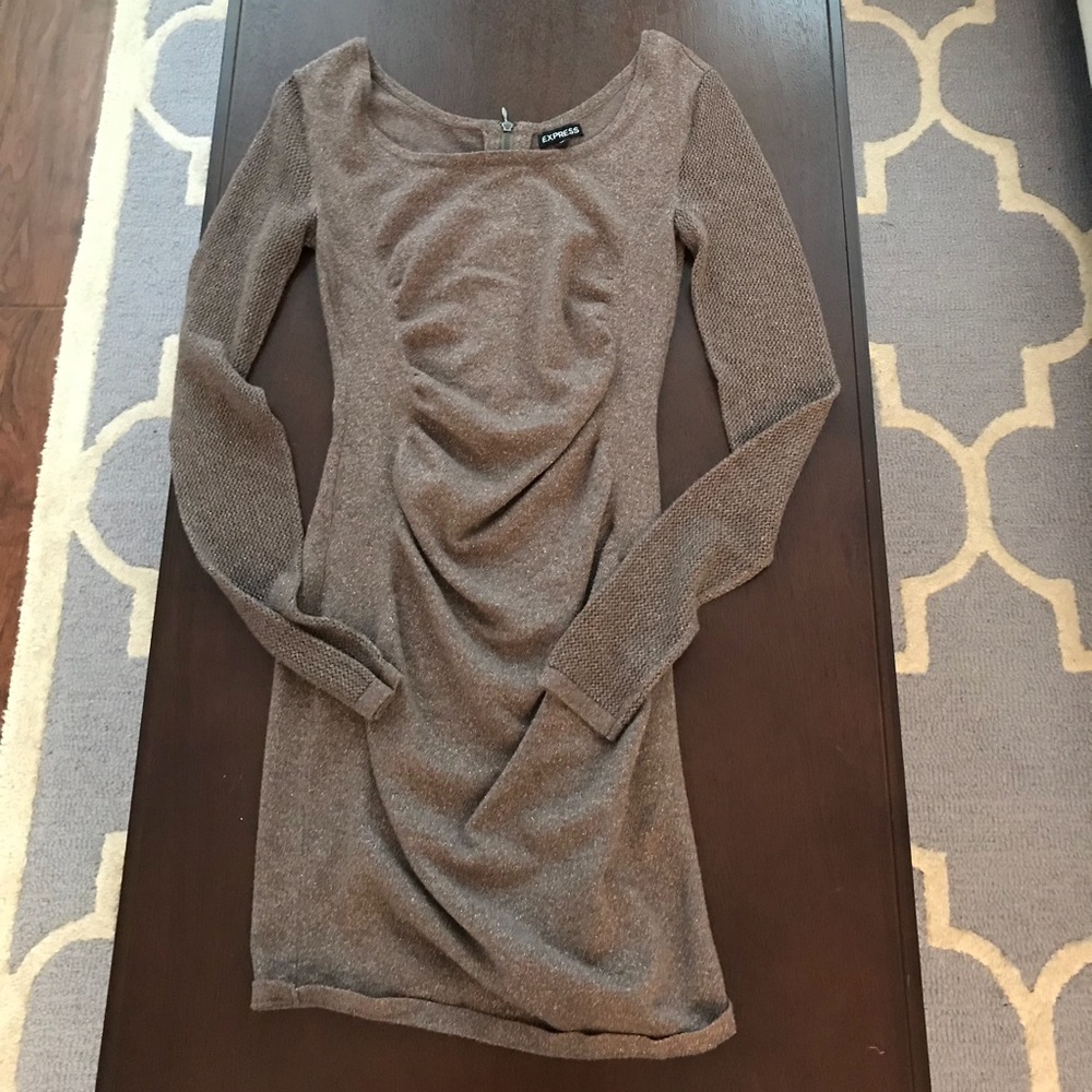 Long sleeve sweater dress