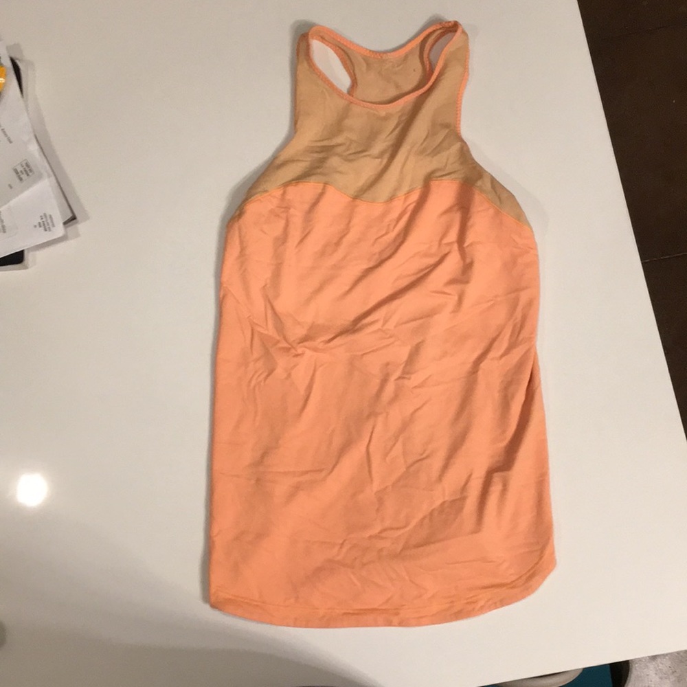 Lululemon bright orange top