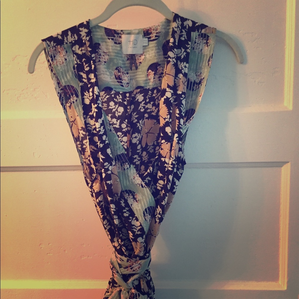 Wrap blouse from boutique.