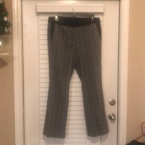 Black and white plaid dress pants