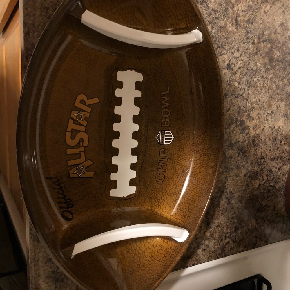 Football serving tray