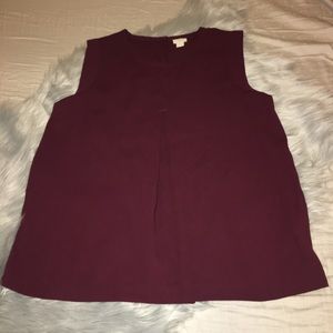 Wine J. Crew Top NWOT