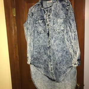 Women’s High Low Jean Dress/Jacket