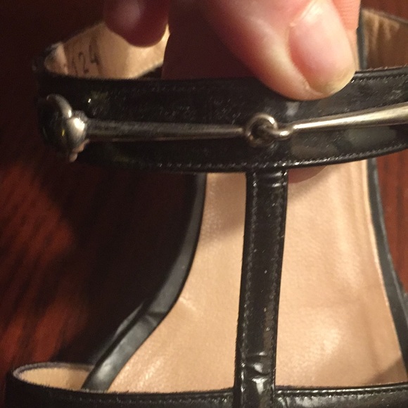 Gucci Authentic kitten heel straps sandals blk 8 - Picture 8 of 8