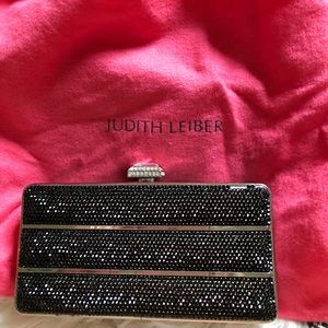 BEAUTIFUL Judith Leiber Black Diamond Clutch