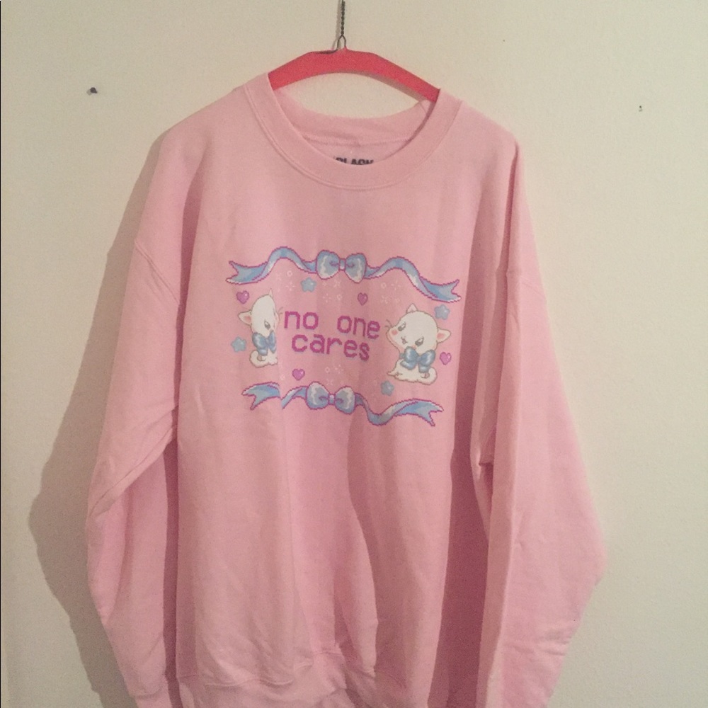 No One Cares Kitty Sweatshirt