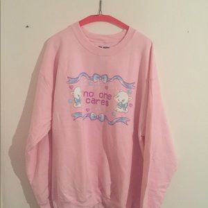 No One Cares Kitty Sweatshirt