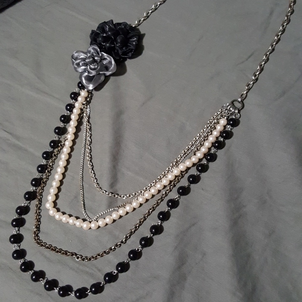 Multi-layered statement necklace