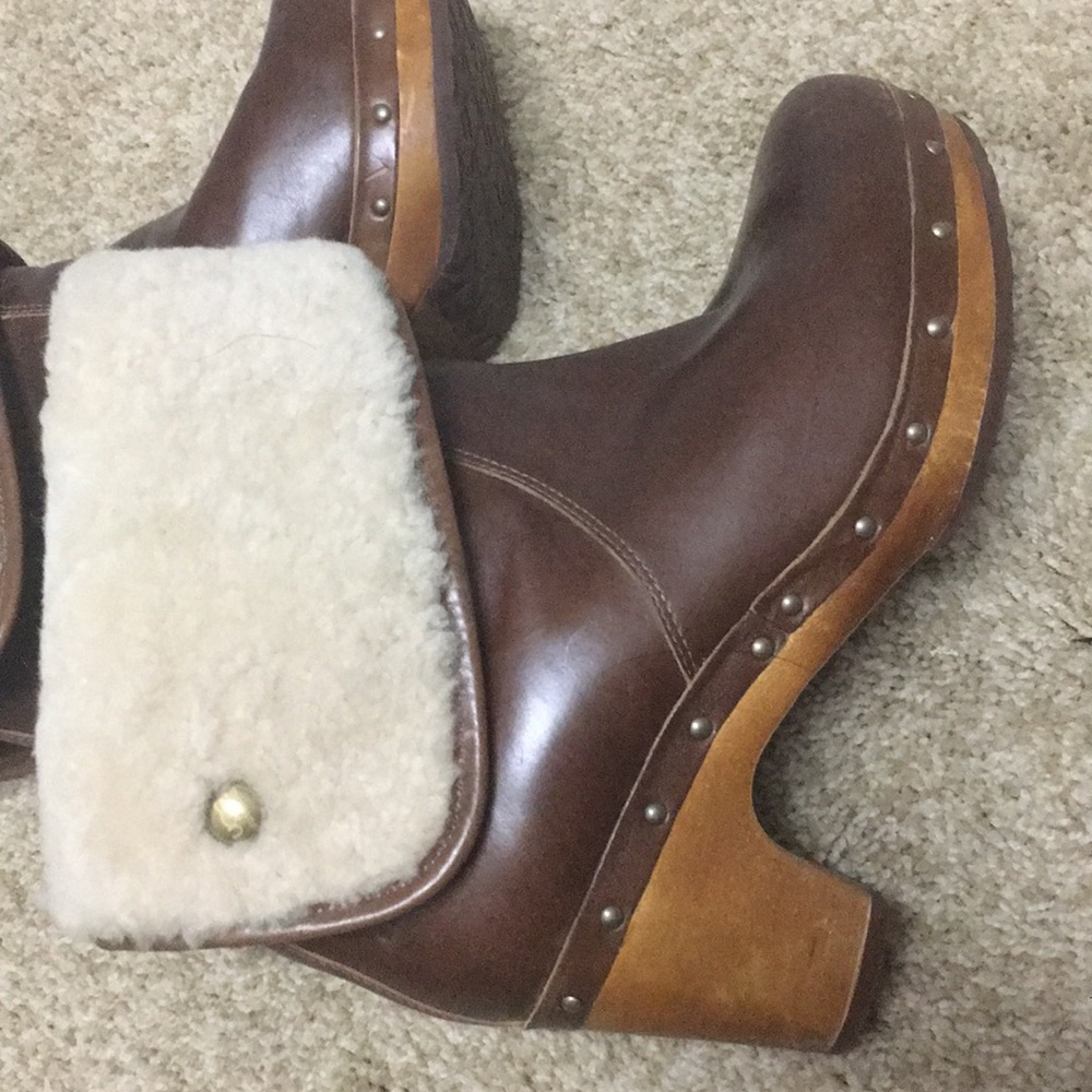 Ugg Lynnea Ankle Boots with Wooden heel