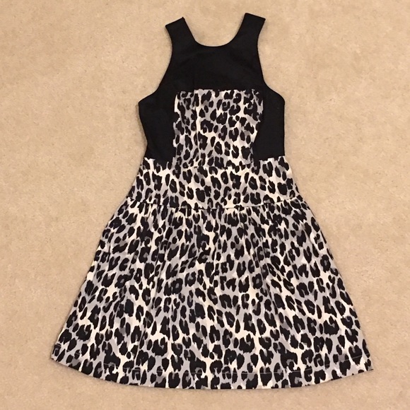 French Connection sleeveless leopard print dress - Picture 1 of 3