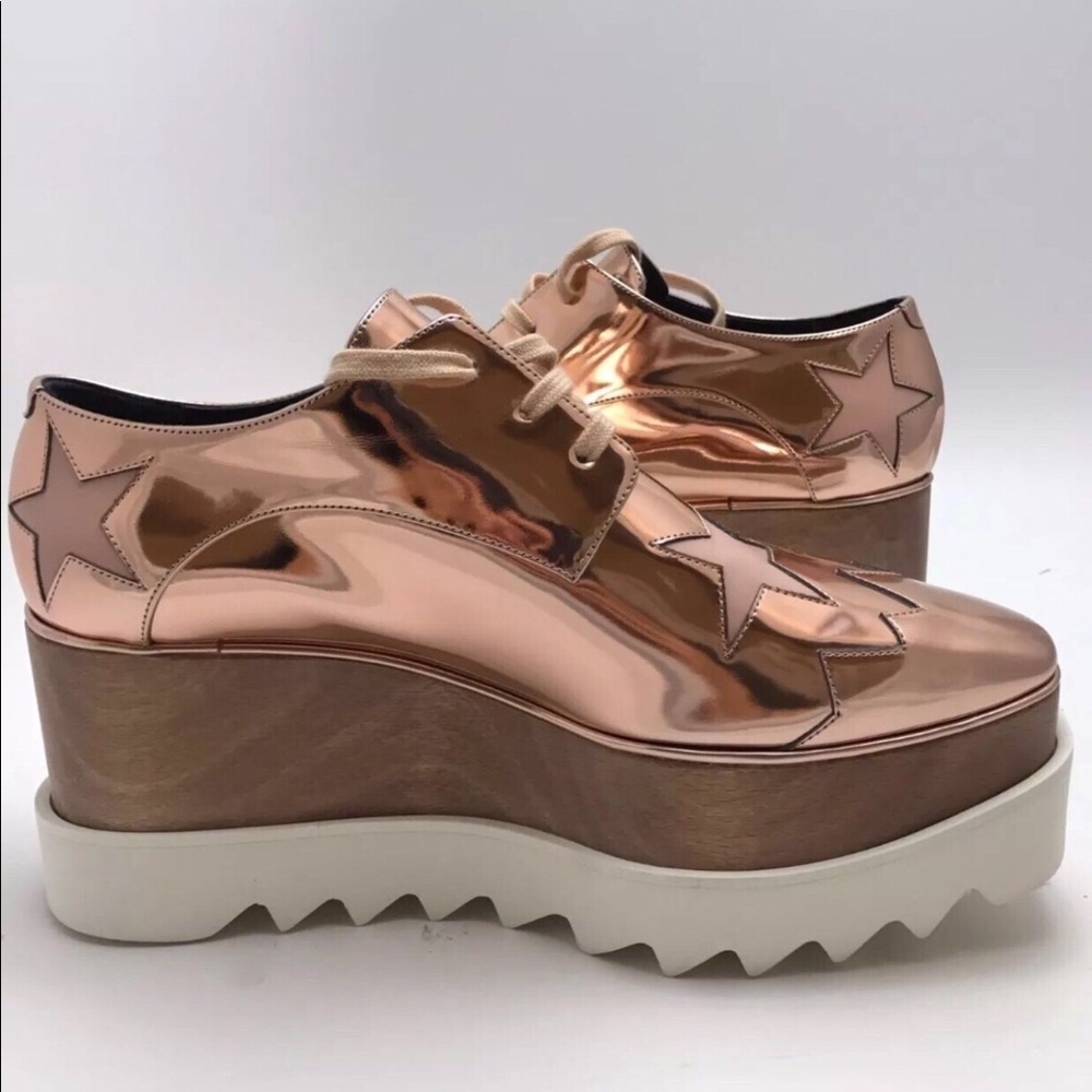 Stella McCartney Elyse Rose Gold Platform 38