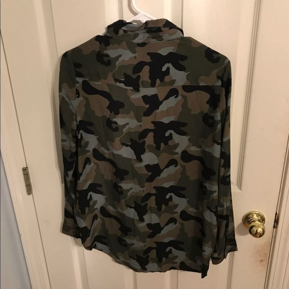 Camo button up - Picture 2 of 3
