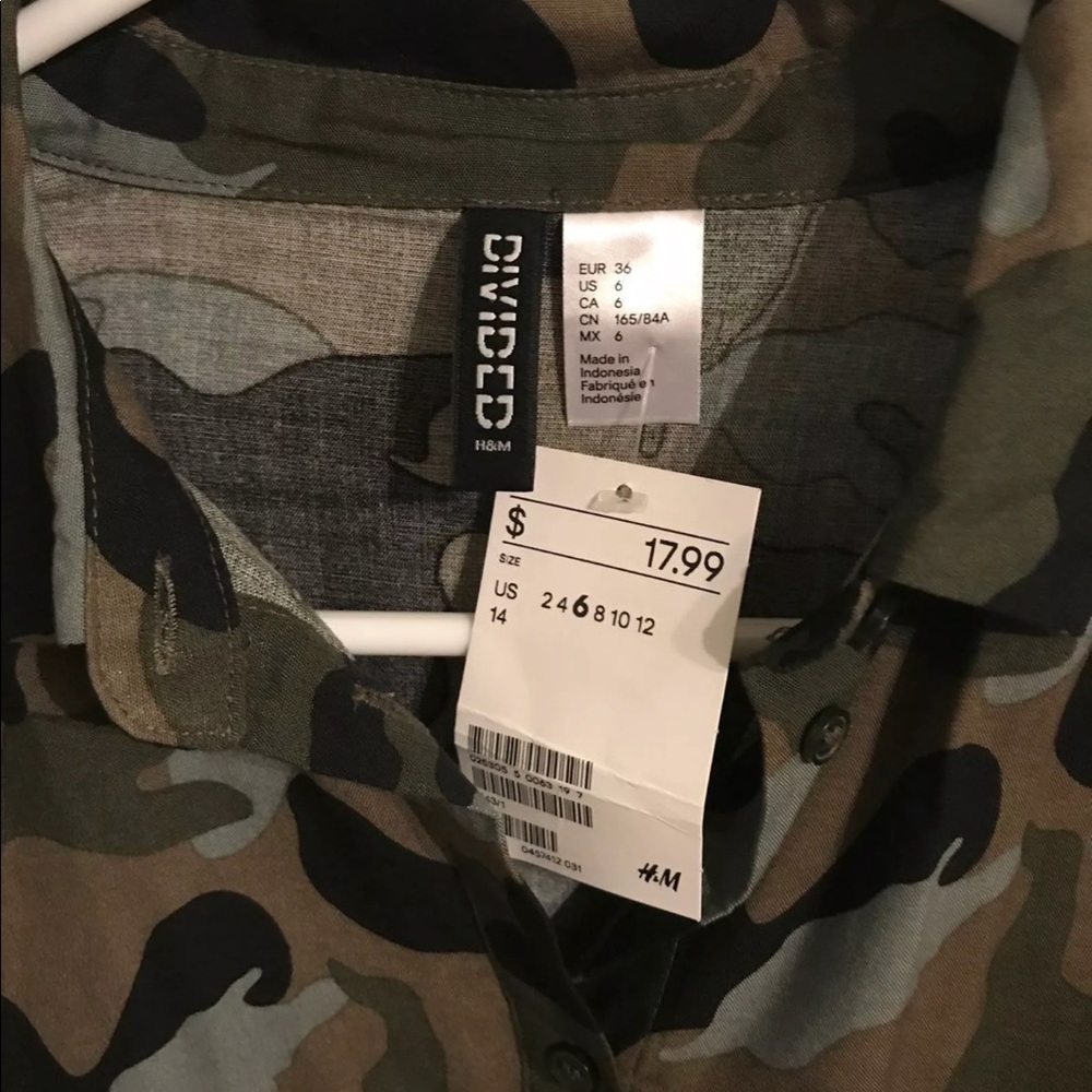 Camo button up - Picture 3 of 3