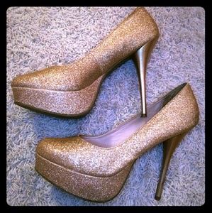 🔺 Flash Sale) GOLD Platform Heels