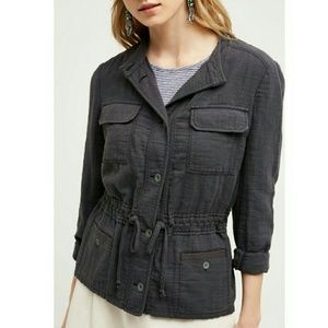 Anthropologie Hei Hei Grey Cotton jacket