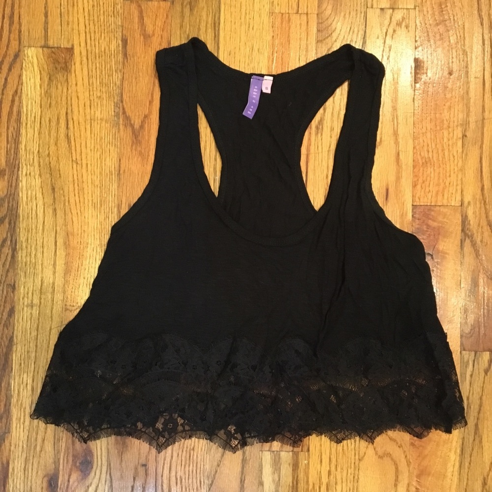 Black crop top from LF