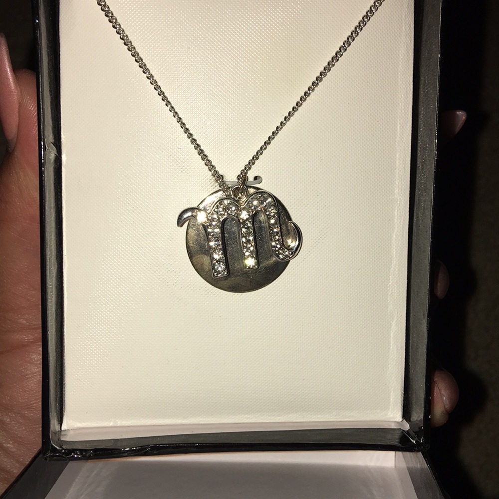 “M” monogram necklace