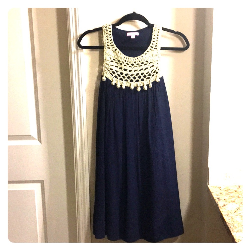 Navy & Gold Lily Pulitzer Shift. Size Small.