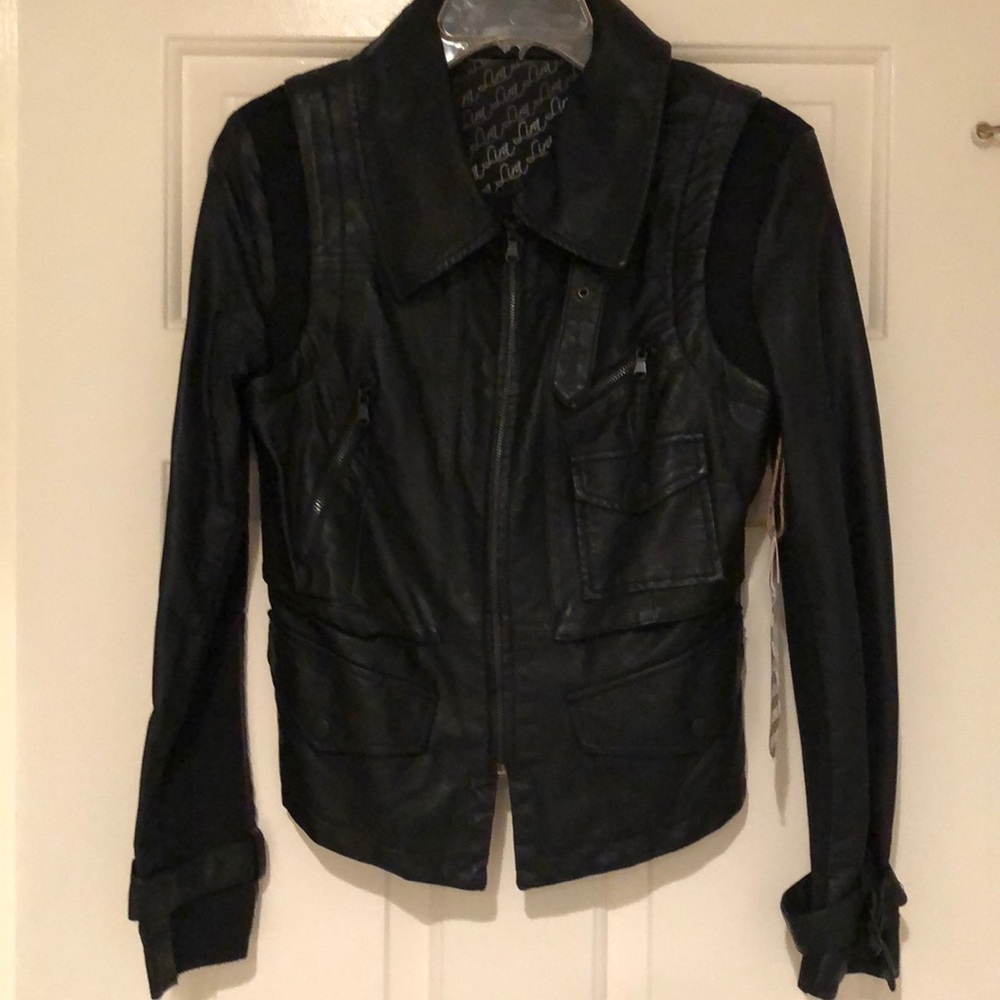 Black Leather Lira Jacket