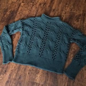 EXPRESS Mock Neck Cropped Sweater