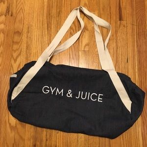 Gym & Juice weekender bag NWOT