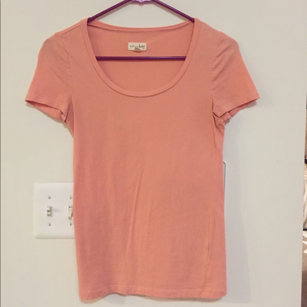 Peach, fitted T-Shirt