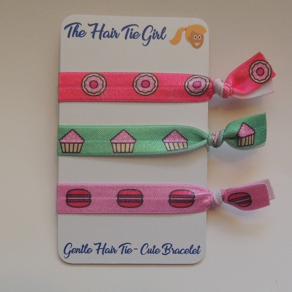 Donut, macaron and cupcake hair ties! - Picture 1 of 5