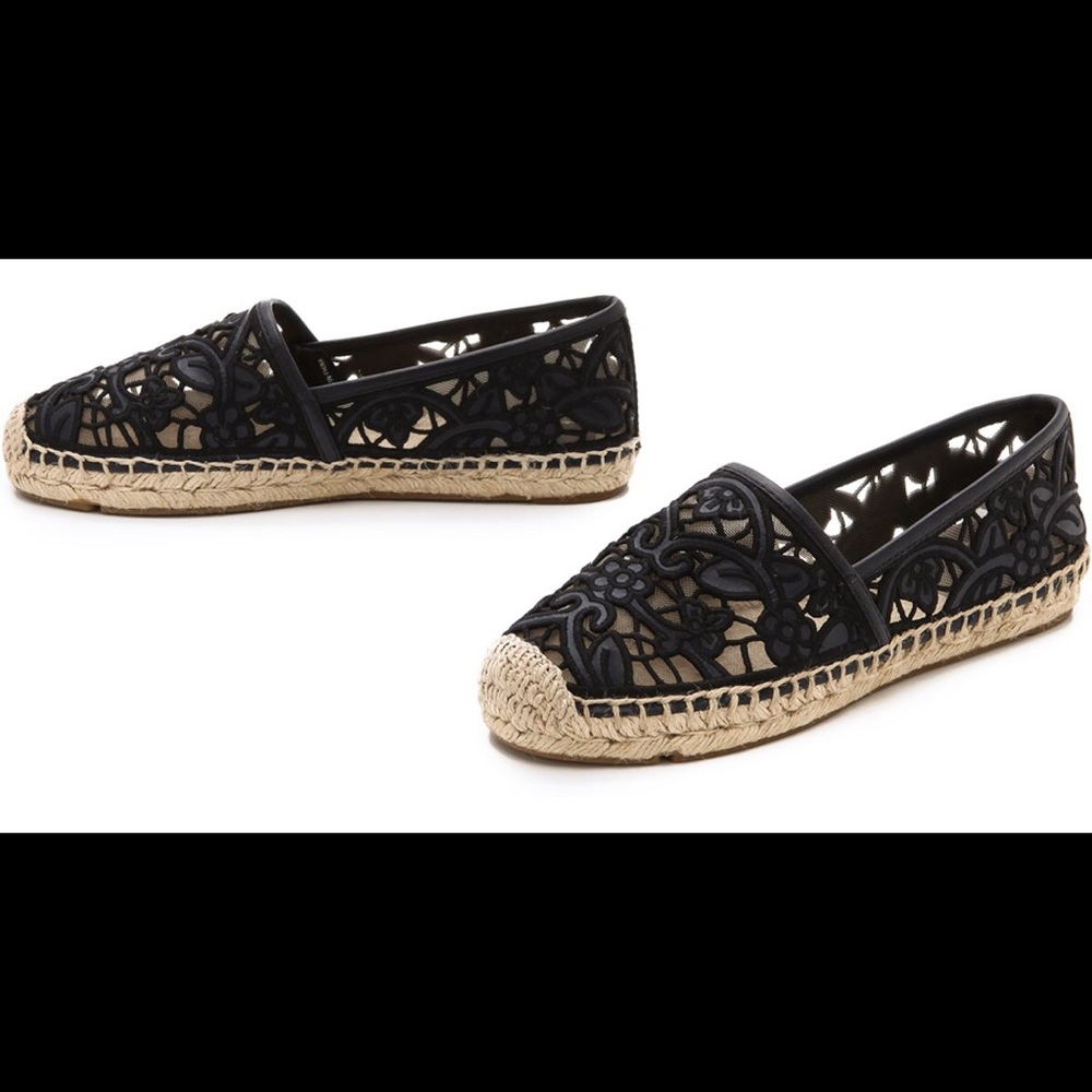 Tory Burch Black espadrilles size 8