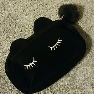 Black makeup bag
