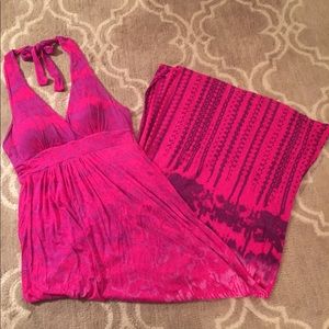 Women’s Calvin Klein halter maxi dress