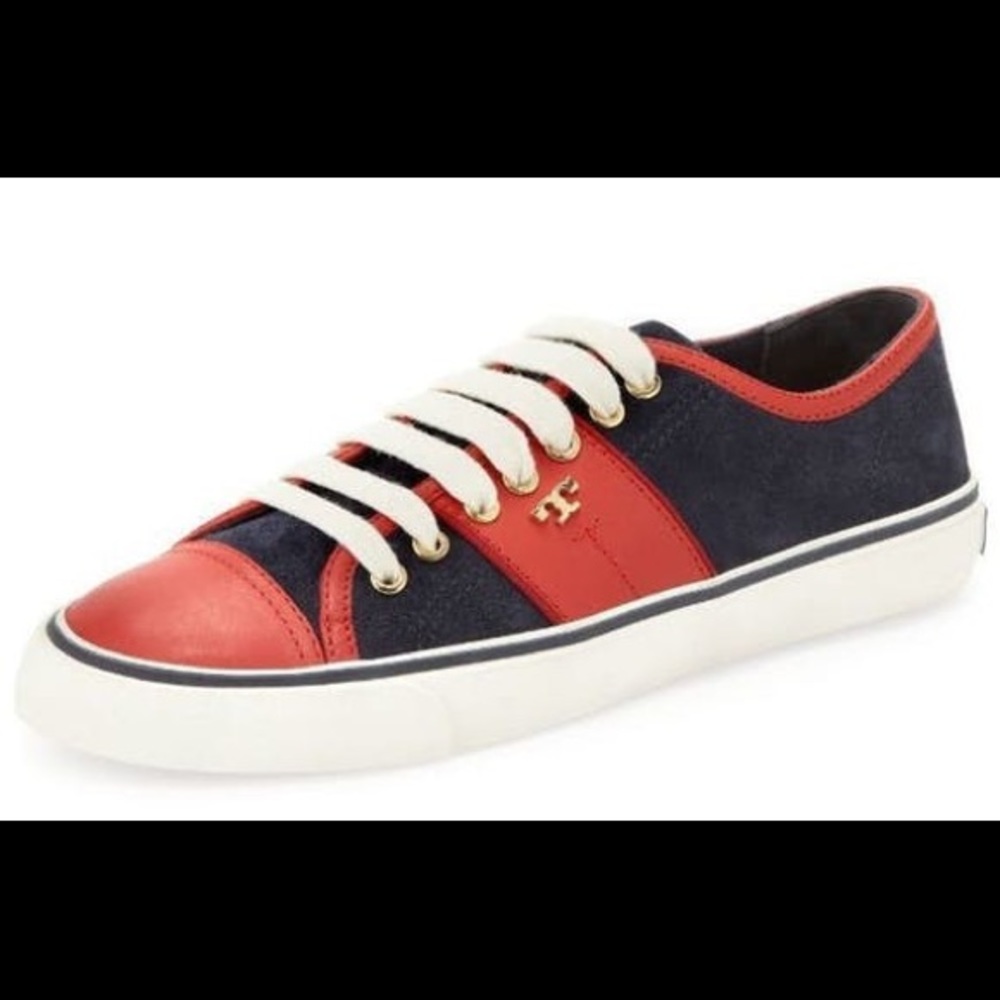 Tory Burch sport sneaker suede/leather size 8