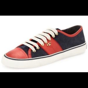 Tory Burch sport sneaker suede/leather size 8