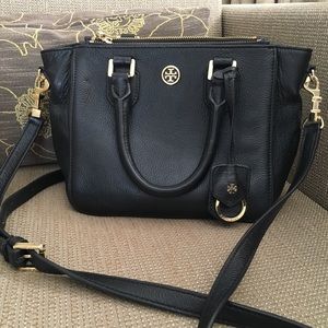 Tory Burch Robinson Pebbled Mini Sqaure Tote