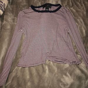 Polly & Esther Long Sleeve Crop Top