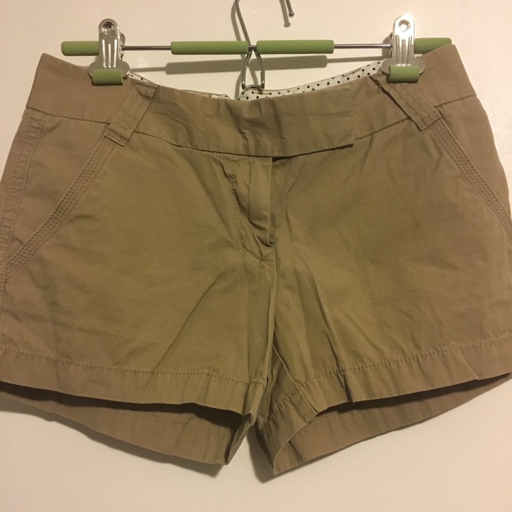 JCREW Classic Chino Shorts in Khaki