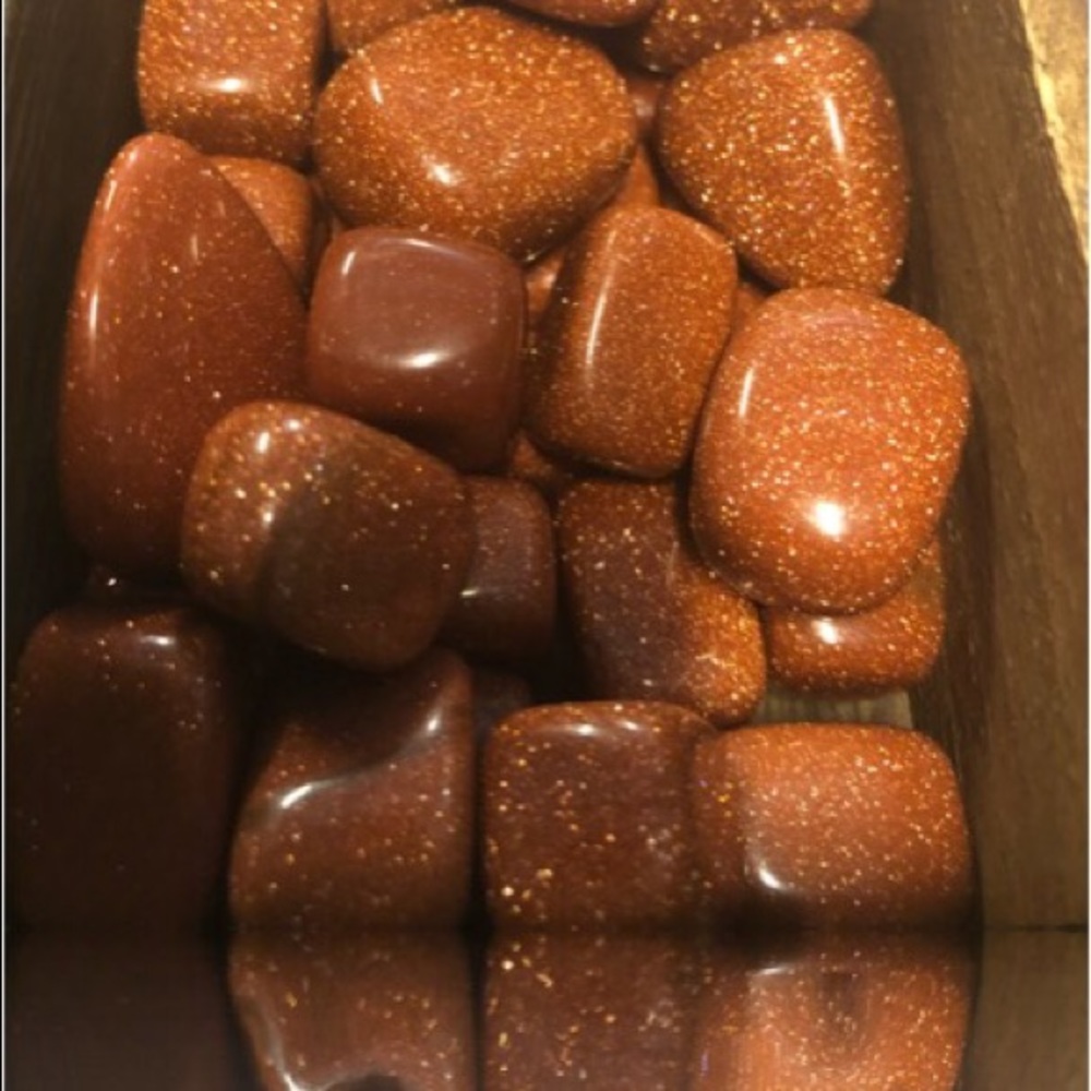Red Goldstone Crystal Tumbled Stones Reiki