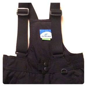 Black Slalom snow bib jumper