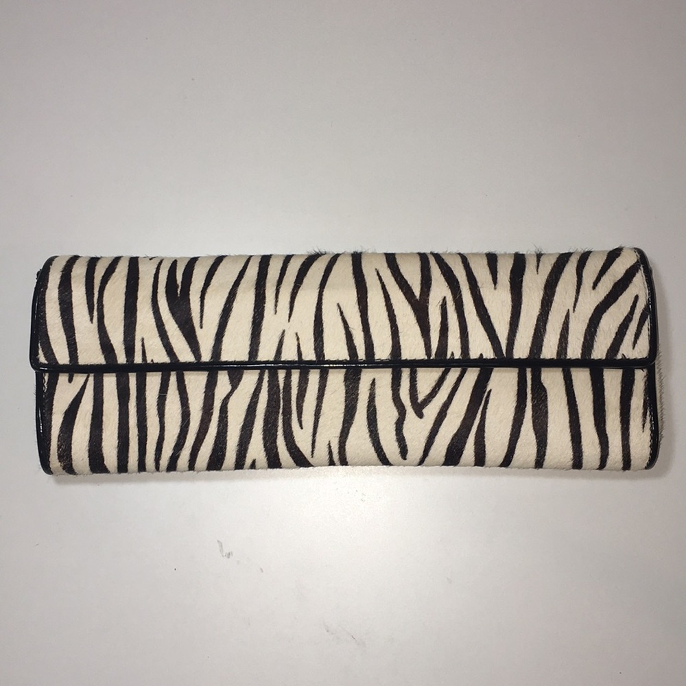 Aldo zebra hair clutch