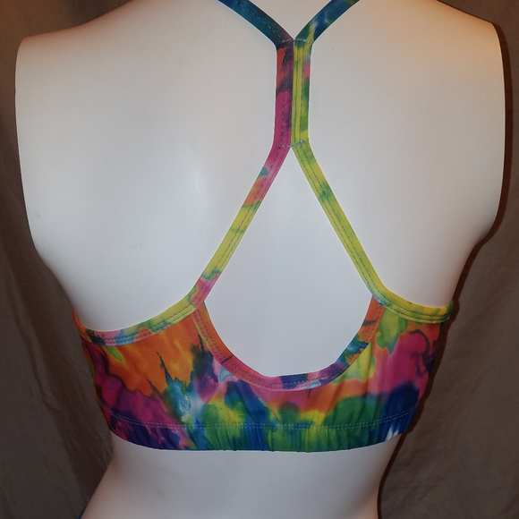 Trendy Trends Rainbow Tie Dye Crop Top NWOT - Picture 2 of 7
