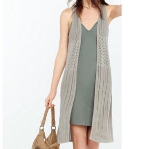 Sleeveless Duster Cardigan