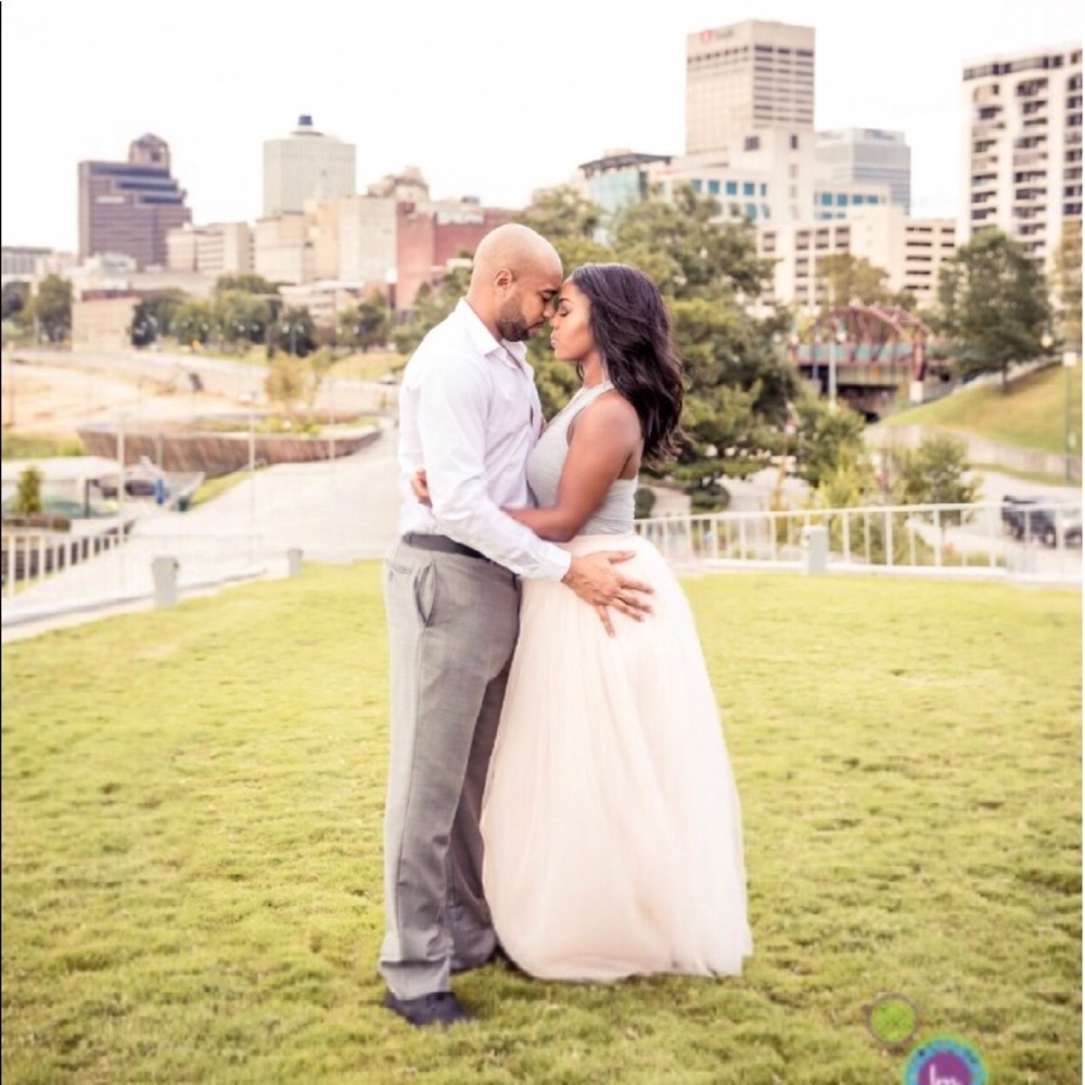 Blush Tulle Maxi Skirt