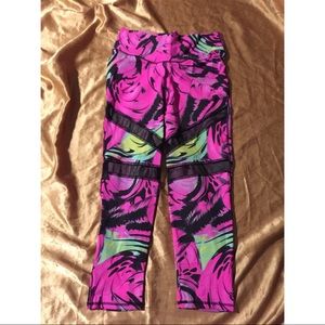 Multicolor scrunch booty leggings