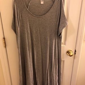 Size XL gray jersey swing dress