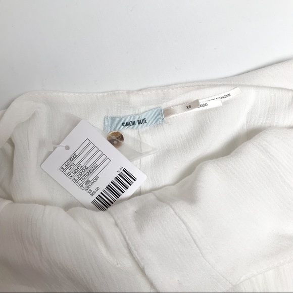 ❌SOLD❌Kimchi Blue Gauzy Button-Front Romper - Picture 8 of 8